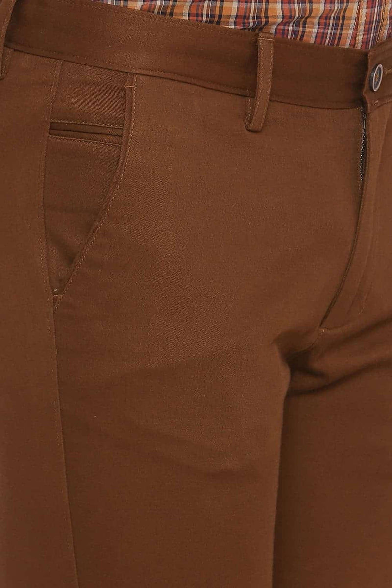 BASICS TAPERED FIT STRETCH TROUSER