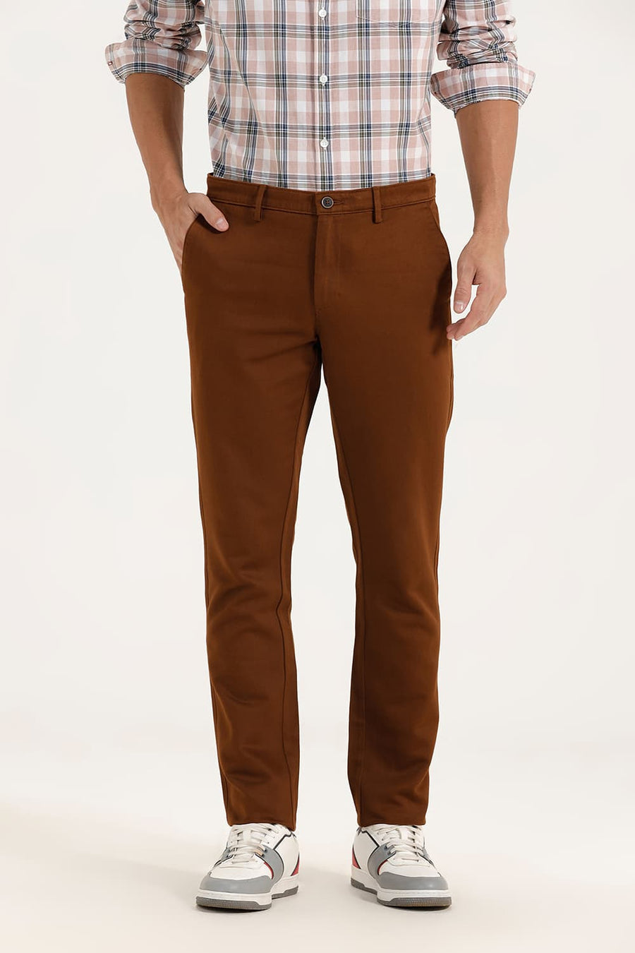 BASICS TAPERED FIT MONKS ROBE STRETCH TROUSER