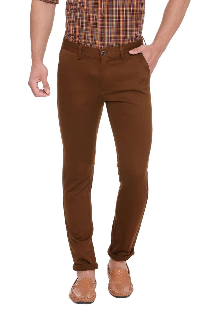 BASICS TAPERED FIT STRETCH TROUSER