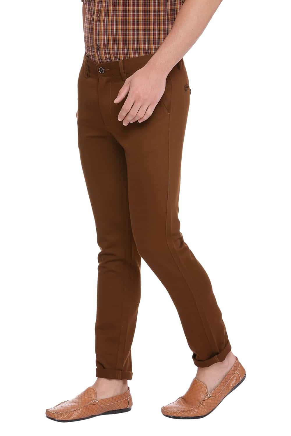 BASICS TAPERED FIT STRETCH TROUSER