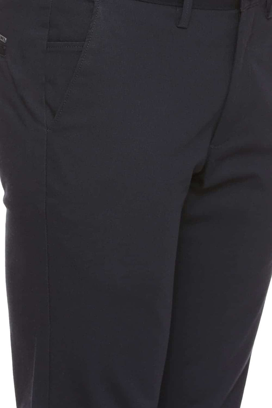 BASICS TAPERED FIT MIDNIGHT NAVY STRETCH TROUSER