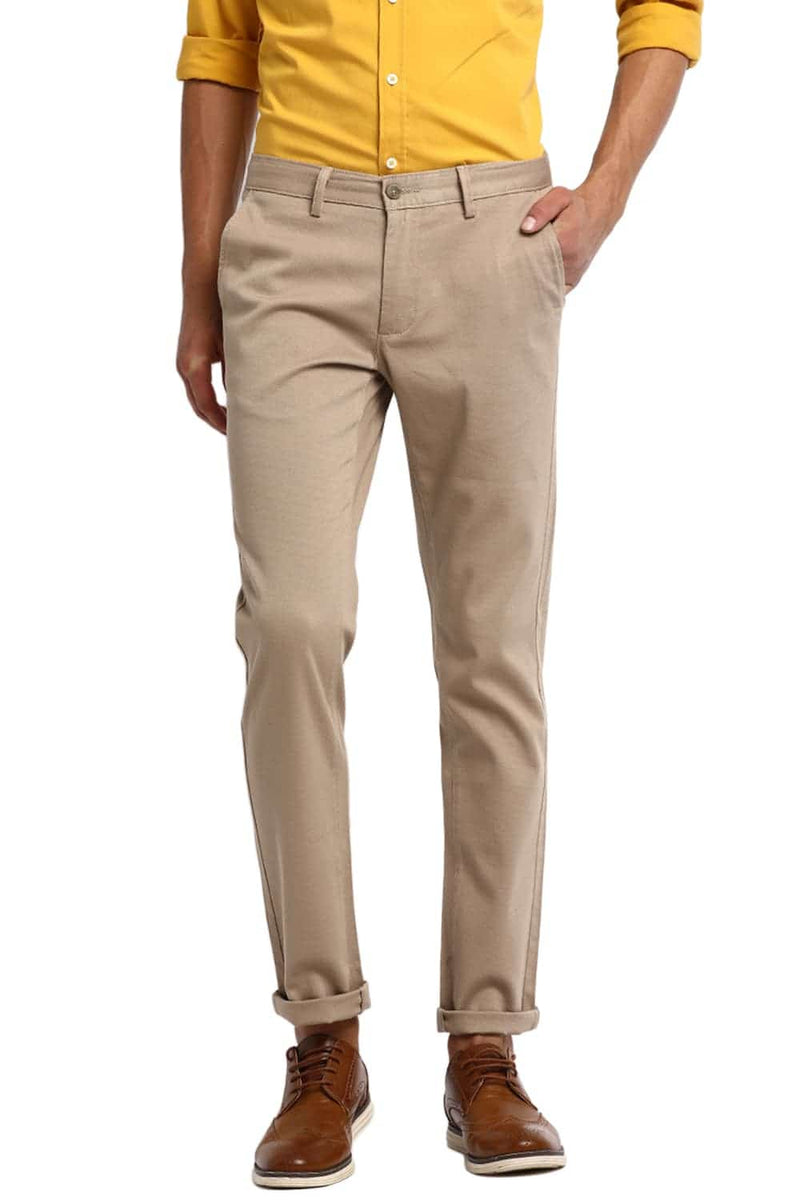 BASICS TAPERED FIT STRETCH TROUSER