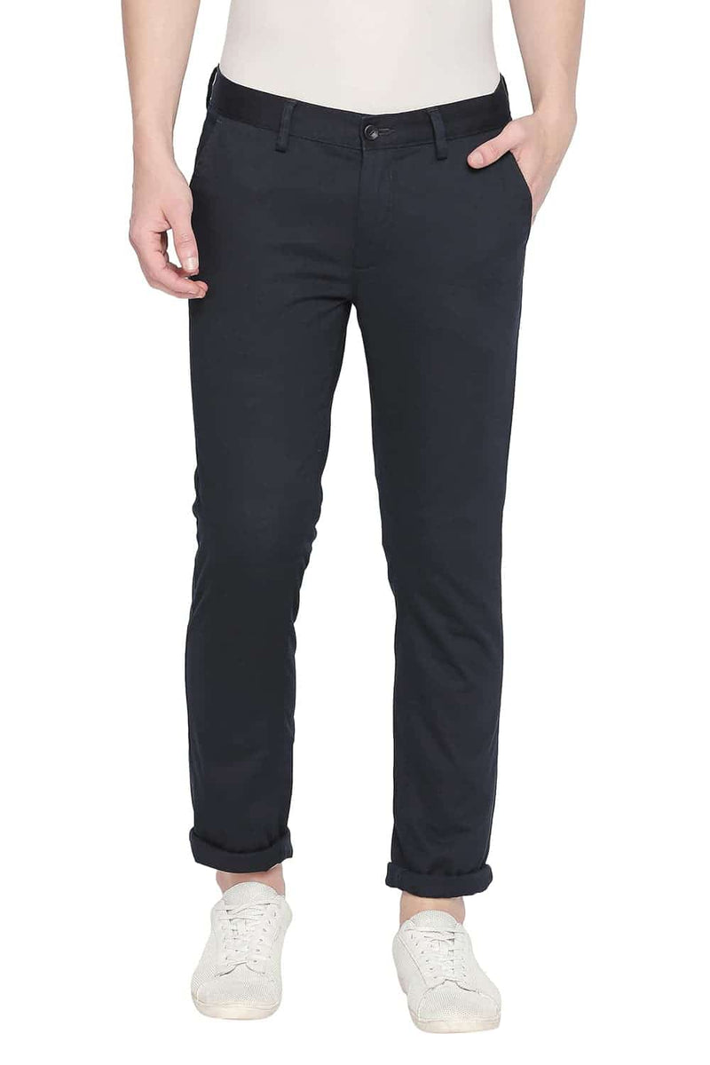 BASICS TAPERED FIT STRETCH TROUSER