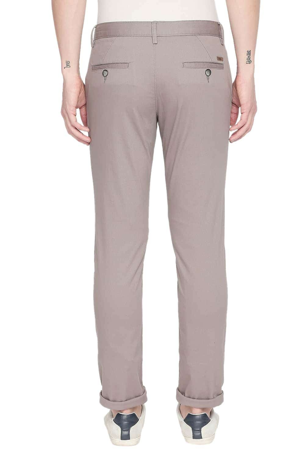 BASICS TAPERED FIT STRETCH TROUSER