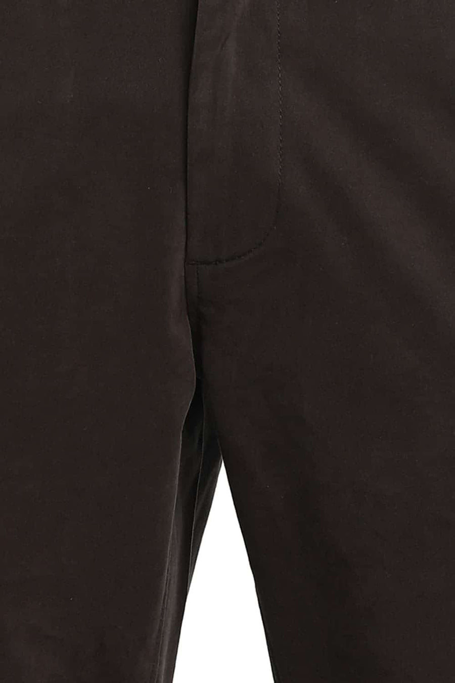 BASICS TAPERED FIT BLACK OLIVE STRETCH TROUSER
