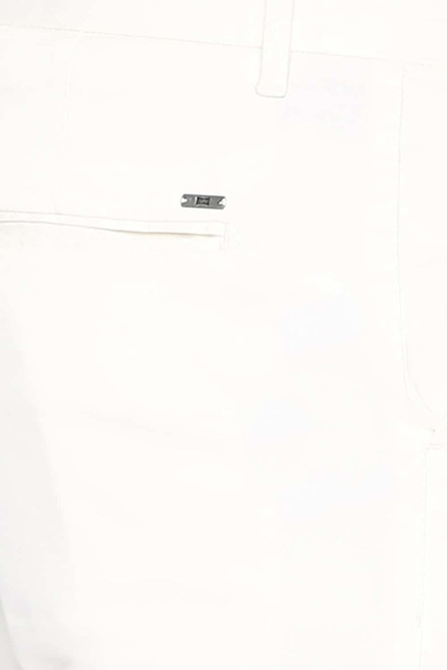 BASICS TAPERED FIT BRIGHT WHITE STRETCH TROUSER