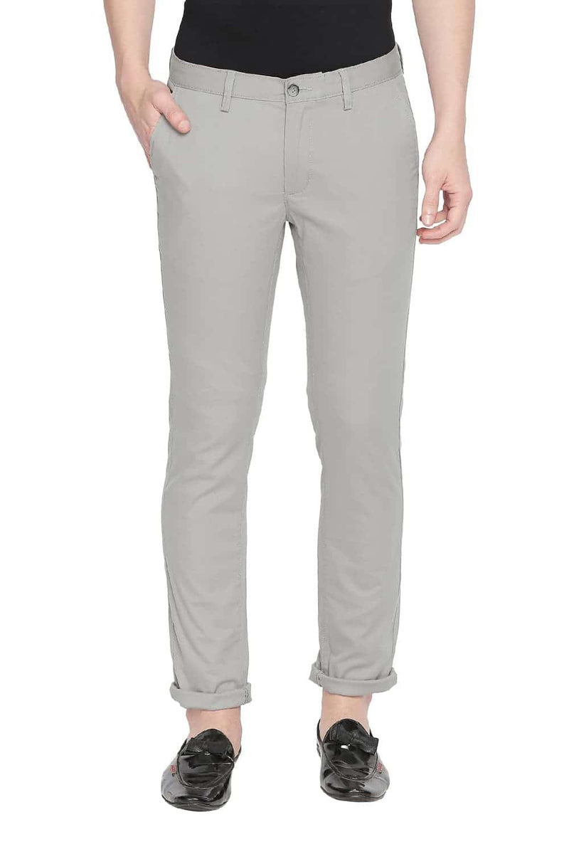 BASICS TAPERED FIT STRETCH TROUSER