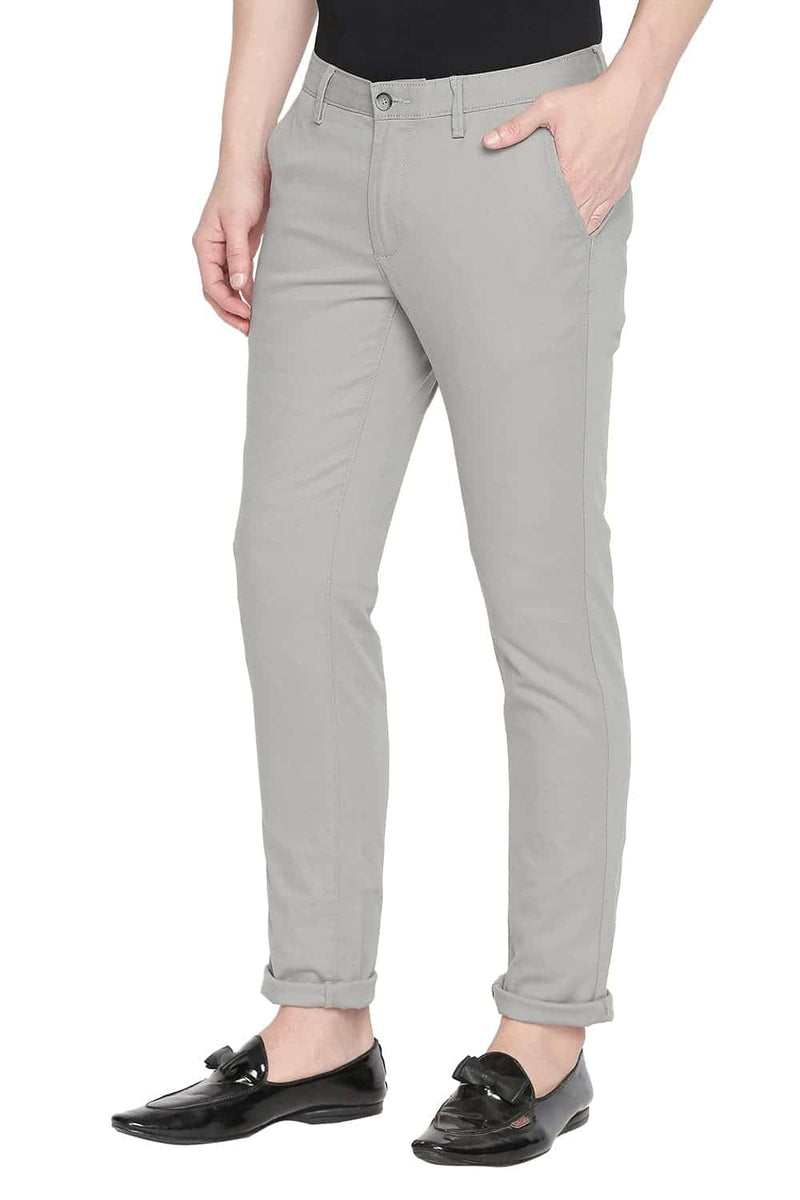 BASICS TAPERED FIT STRETCH TROUSER