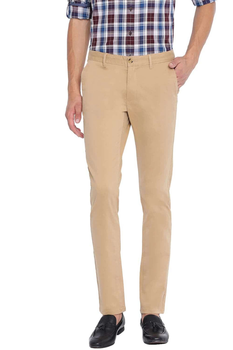 BASICS TAPERED FIT STRETCH TROUSER