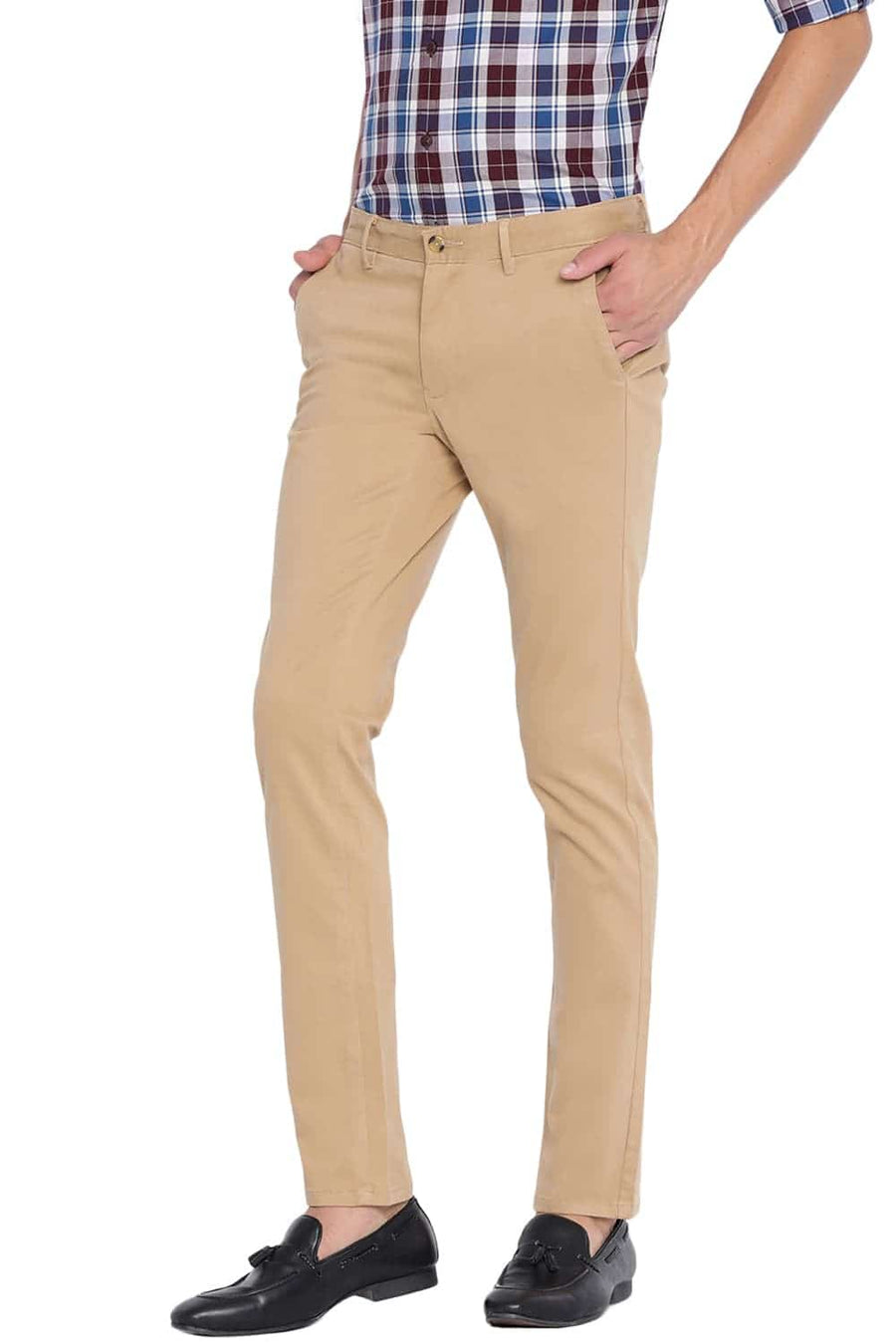 BASICS TAPERED FIT LARK STRETCH TROUSER