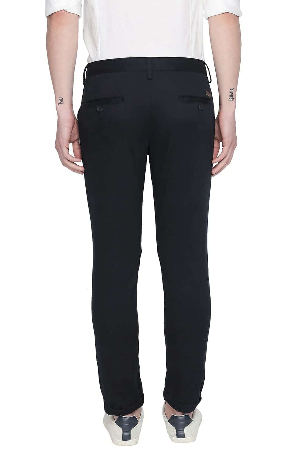 BASICS TAPERED FIT STRETCH TROUSER