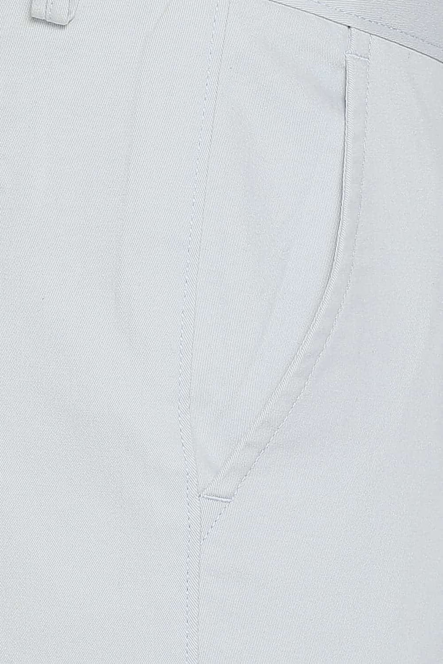 BASICS TAPERED FIT PEARL BLUE STRETCH TROUSER