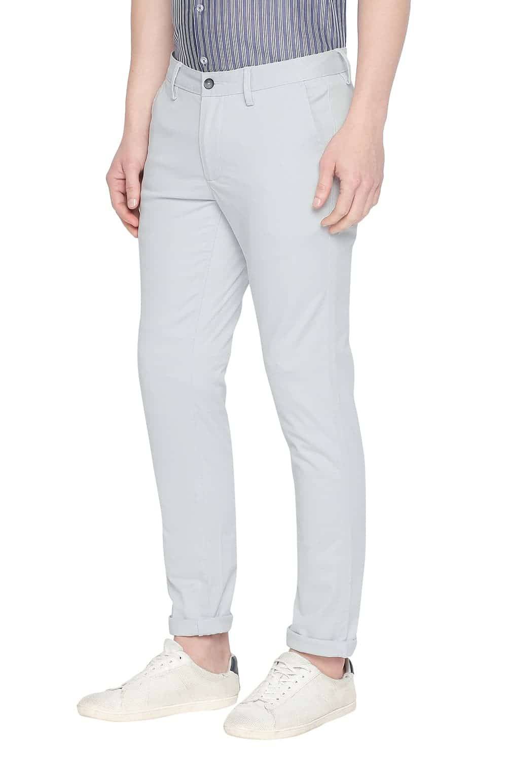 BASICS TAPERED FIT STRETCH TROUSER