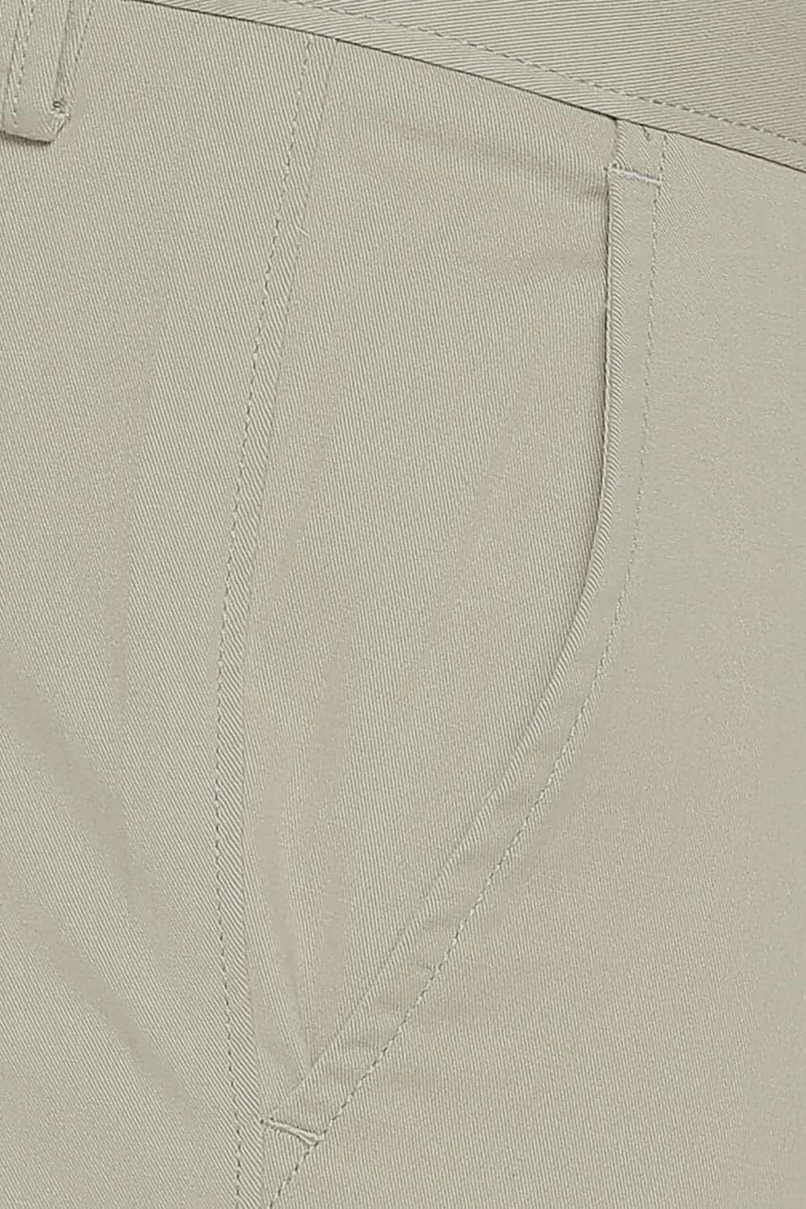 BASICS TAPERED FIT SILVER SAGE STRETCH TROUSER
