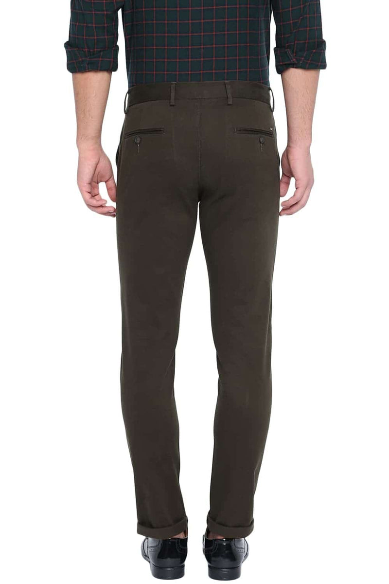 BASICS TAPERED FIT STRETCH TROUSER