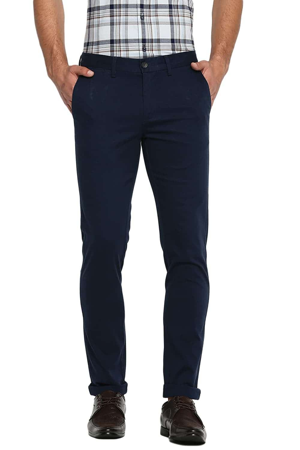 BASICS TAPERED FIT STRETCH TROUSER