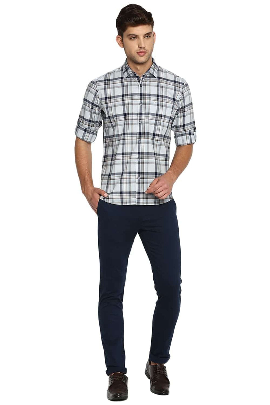 BASICS TAPERED FIT TOTAL ECLIPSE STRETCH TROUSER