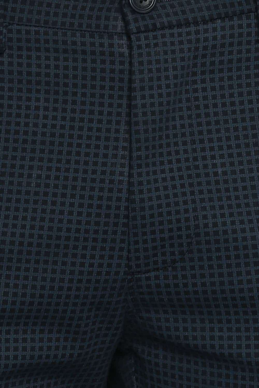 BASICS TAPERED FIT MIDNIGHT NAVY STRETCH TROUSER