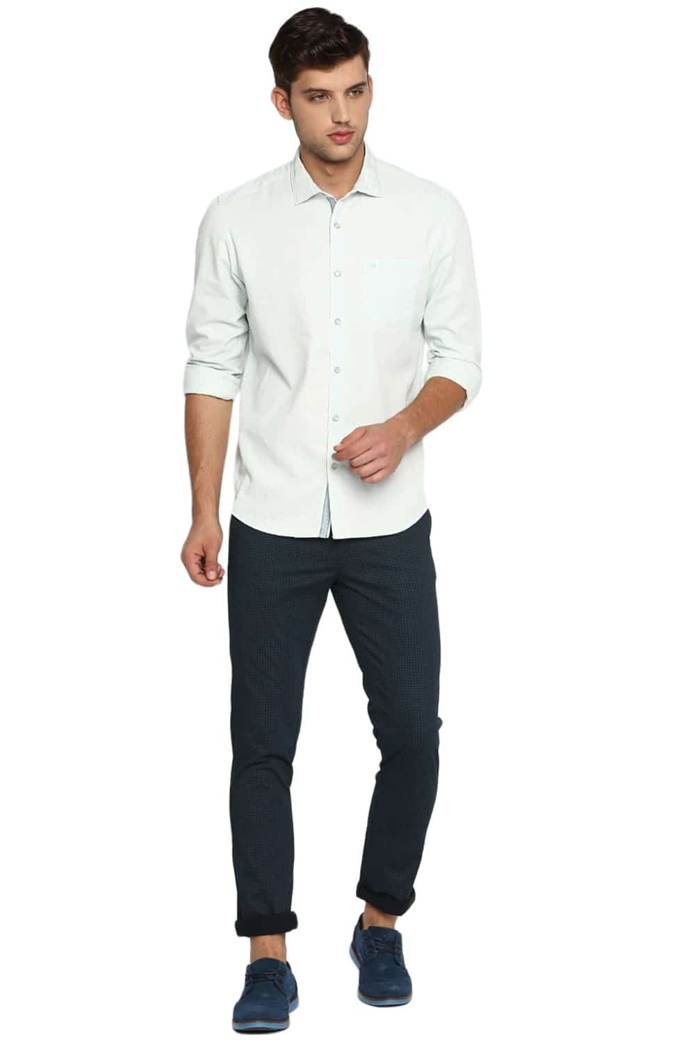 BASICS TAPERED FIT STRETCH TROUSER