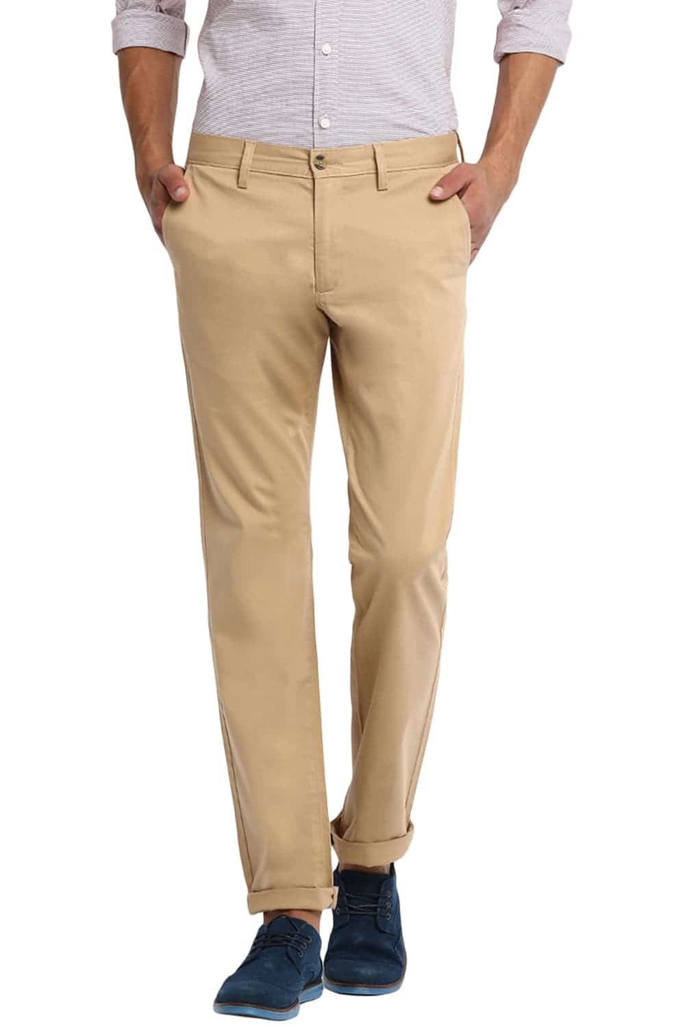 BASICS TAPERED FIT STRETCH TROUSER