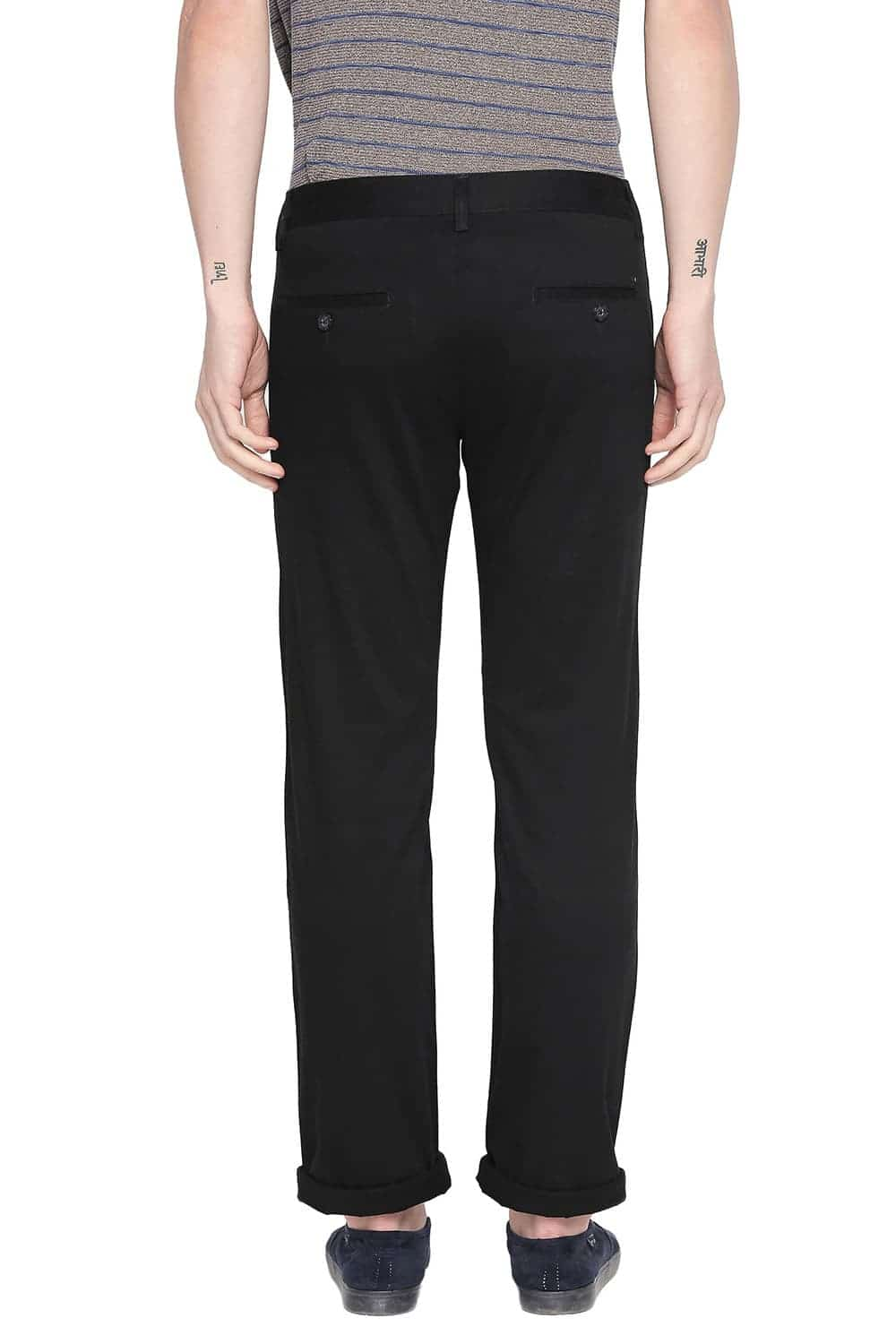 BASICS TAPERED FIT STRETCH TROUSER