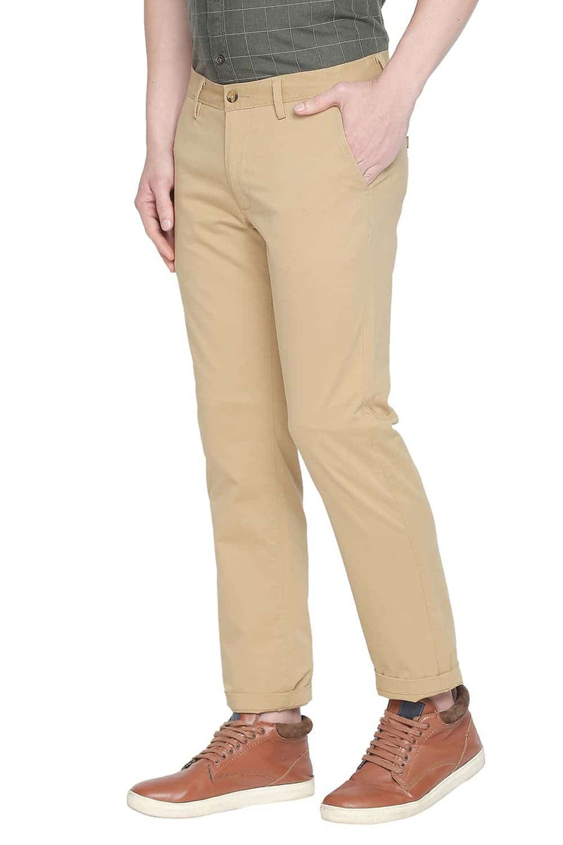 BASICS TAPERED FIT STRETCH TROUSER