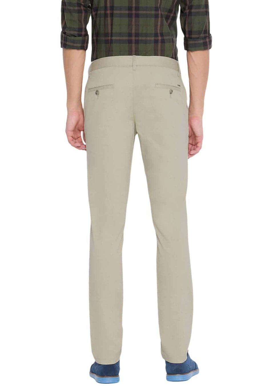 BASICS TAPERED FIT SAFARI STRETCH TROUSER