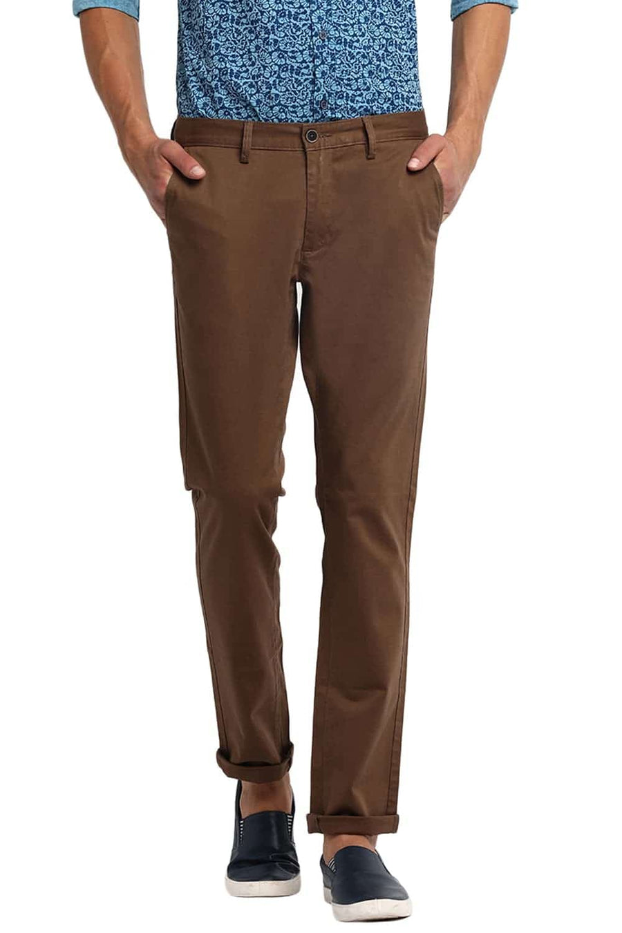 BASICS TAPERED FIT KANGAROO STRETCH TROUSER