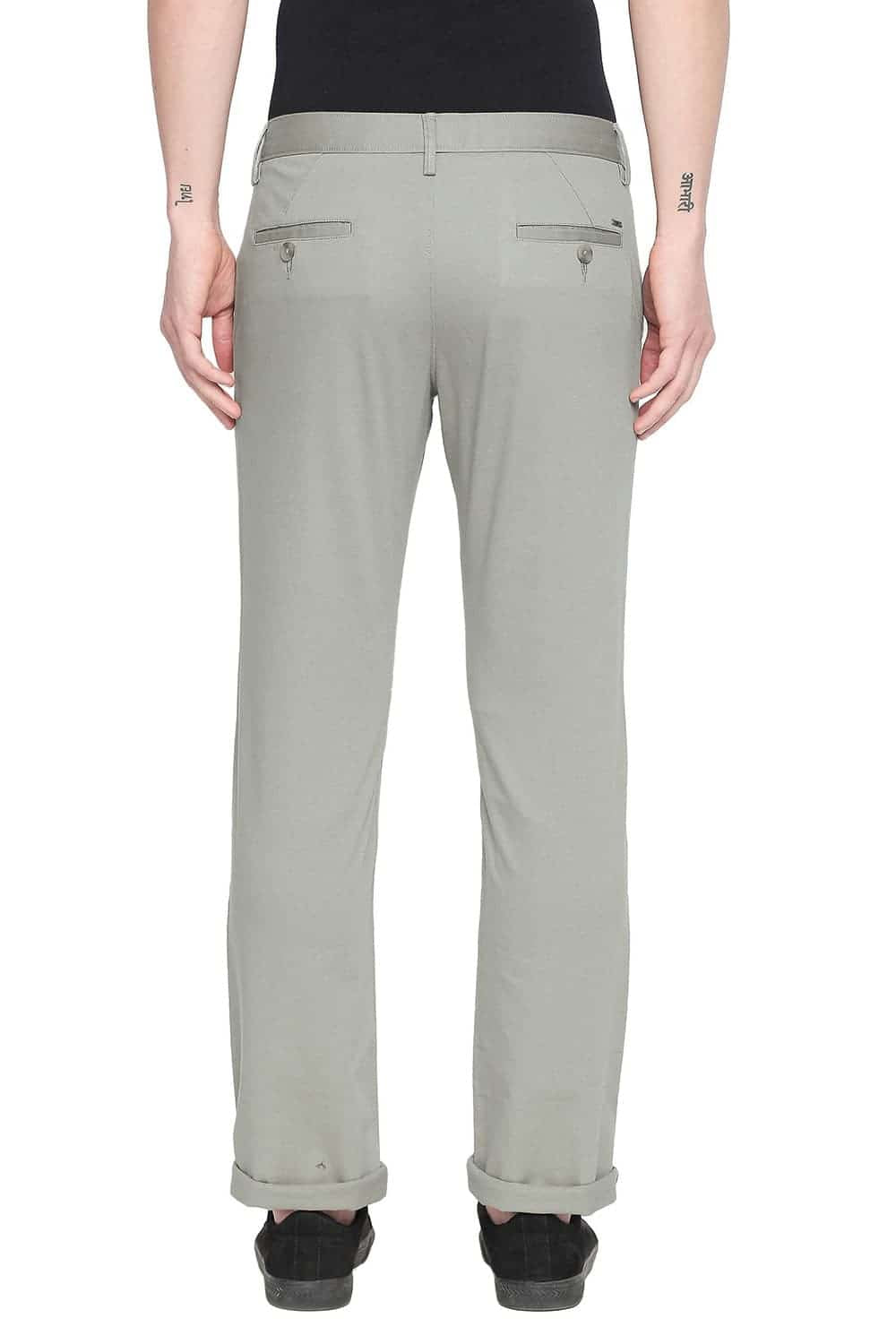 BASICS TAPERED FIT STRETCH TROUSER