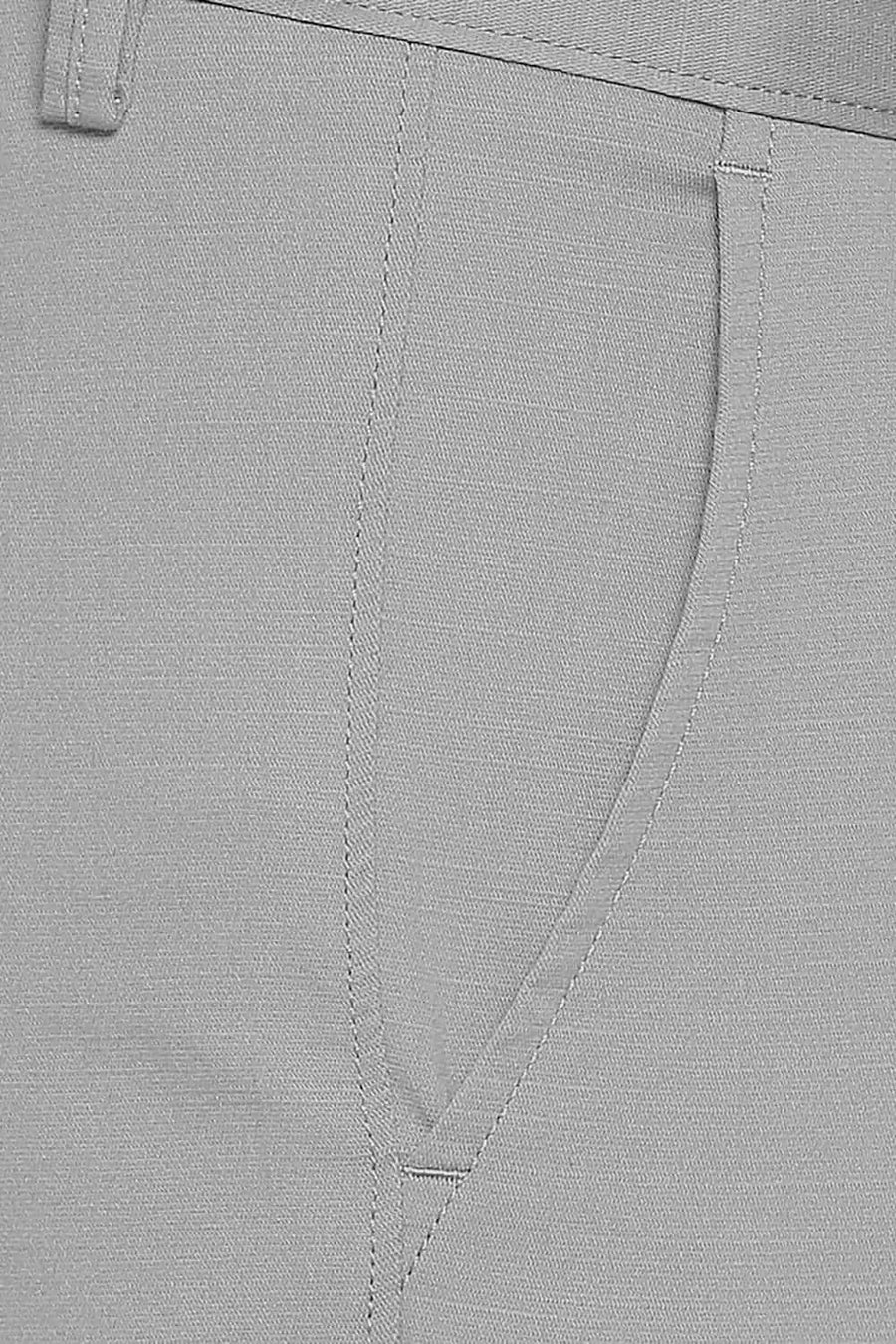 BASICS TAPERED FIT MOON MIST STRETCH TROUSER