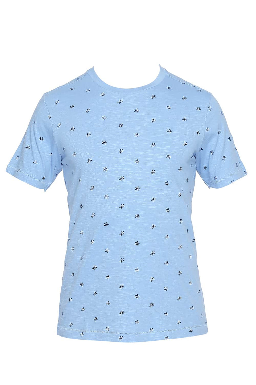 BASICS MUSCLE FIT LITTLE BOY BLUE PRINTED CREW NECK T SHIRT
