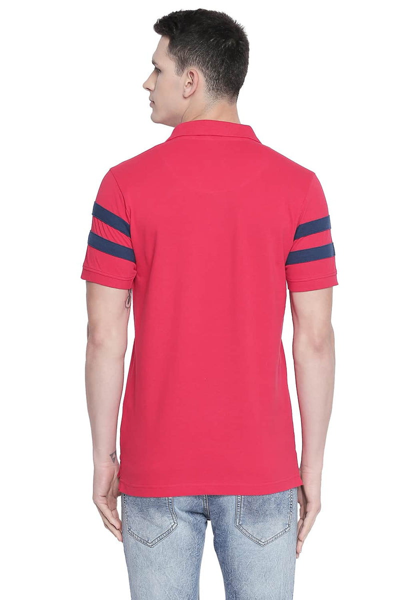 BASICS MUSCLE FIT POLO T SHIRT