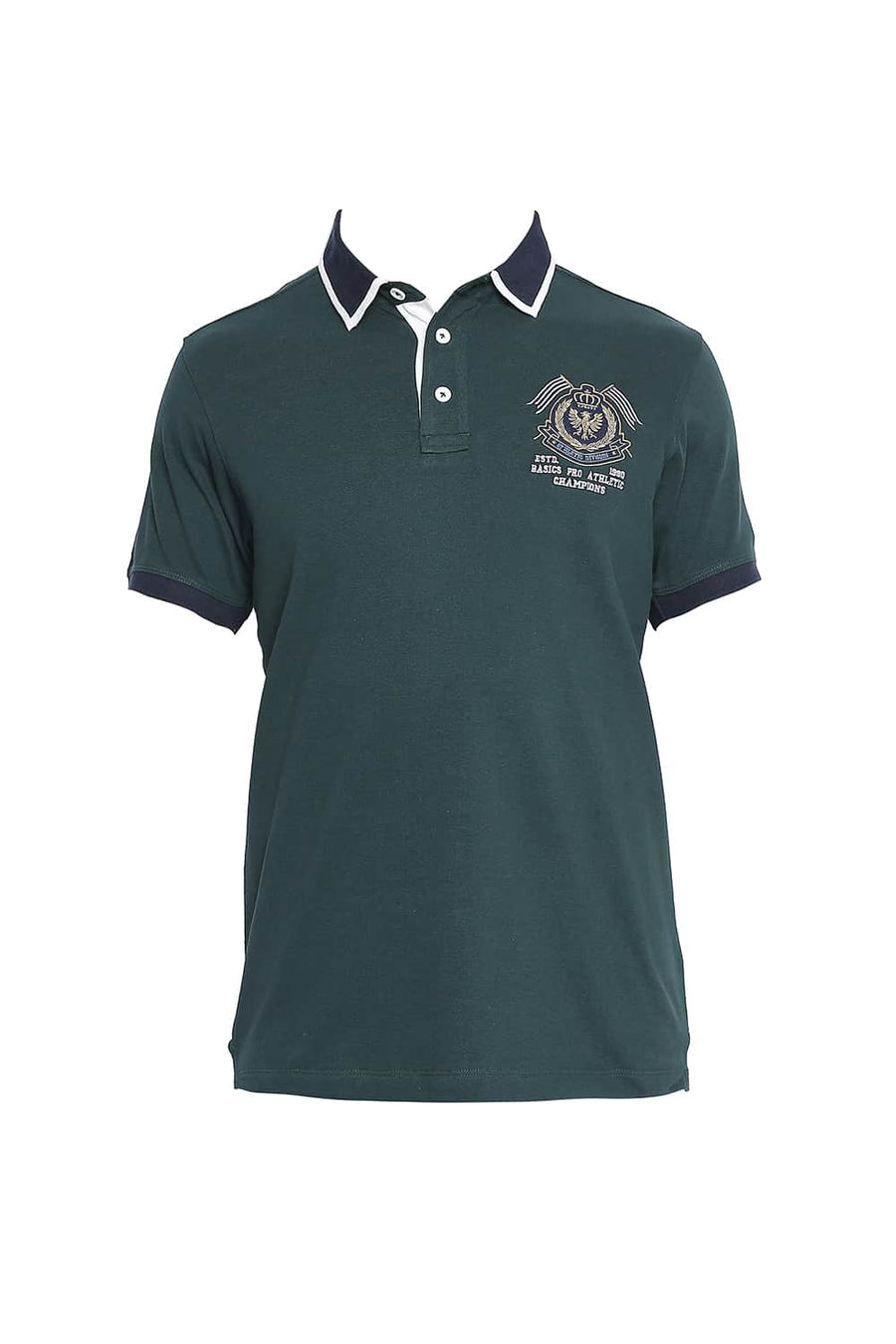 BASICS MUSCLE FIT JUNE BUG RUGBY POLO T SHIRT