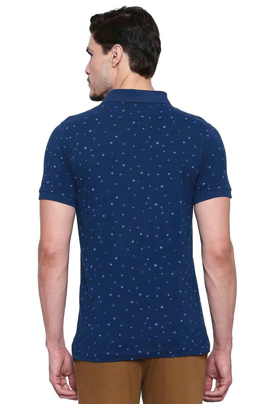 BASICS MUSCLE FIT GIBRALTAR SEA PRINTED POLO T SHIRT