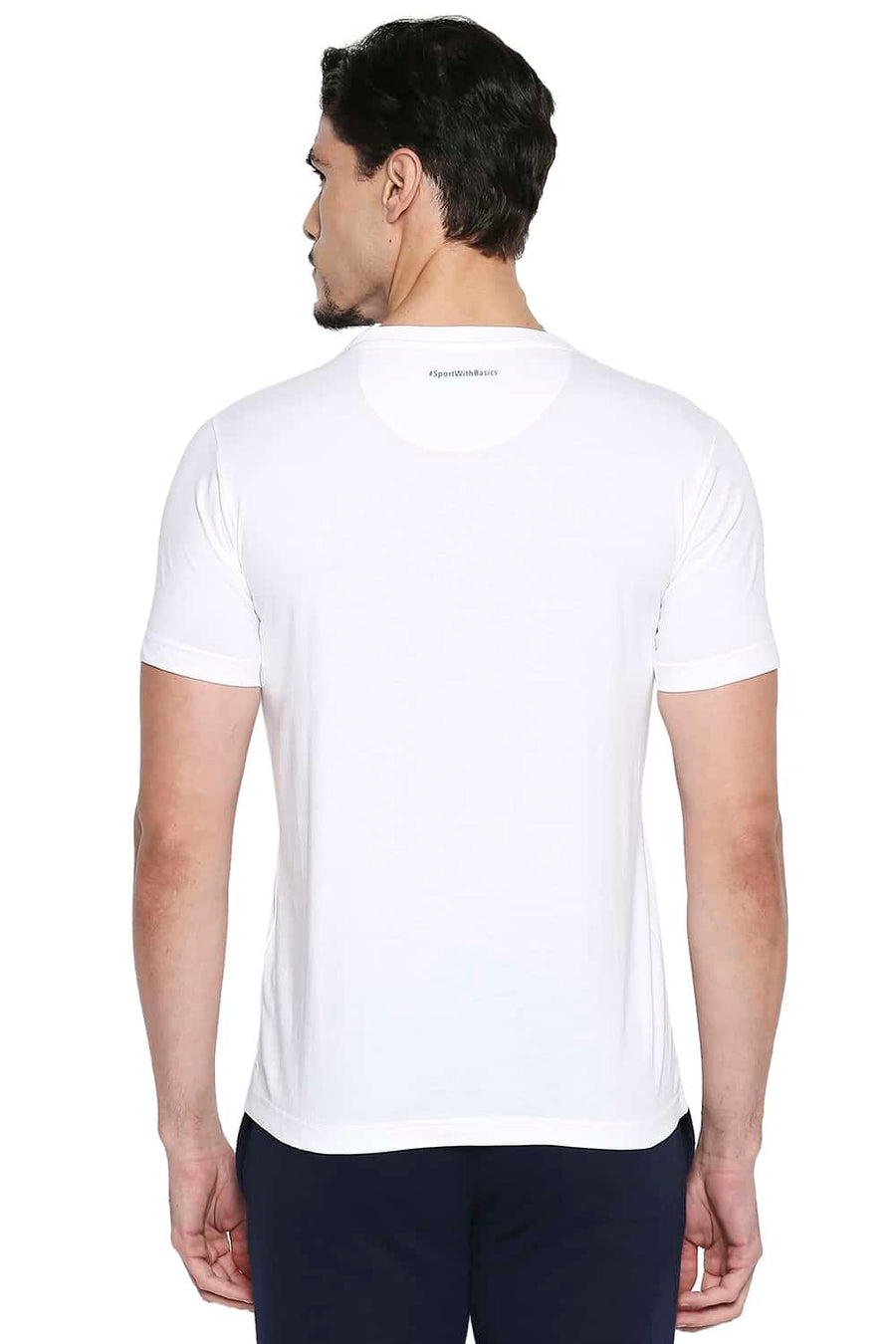 CSK ORIGINAL IPL ROARING LION PRINT WHITE CREW NECK T SHIRT
