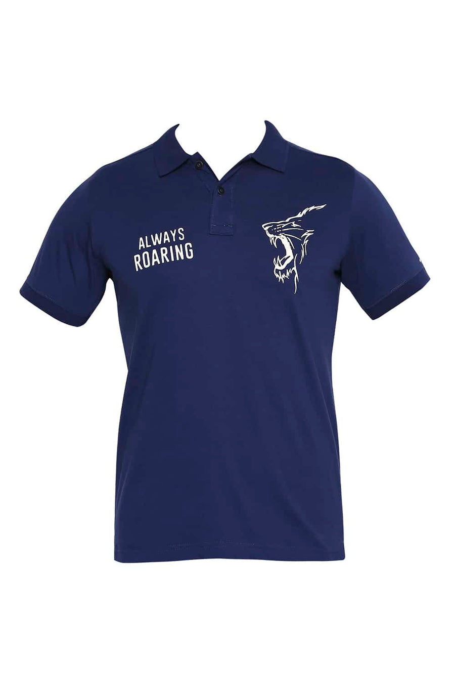 CSK ORIGINAL IPL ROARING LION PRINT POLO T SHIRT