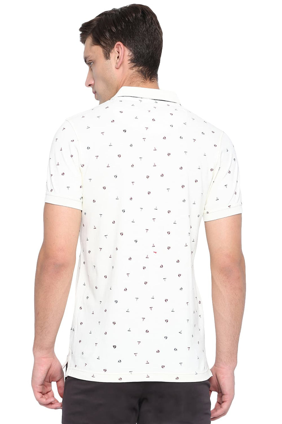 BASICS MUSCLE FIT VANILLA ICE PRINTED POLO T SHIRT