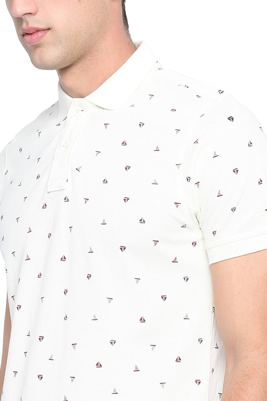 BASICS MUSCLE FIT VANILLA ICE PRINTED POLO T SHIRT