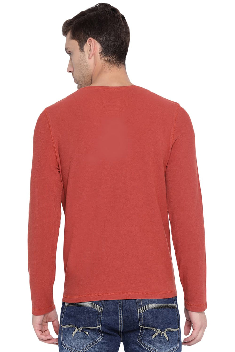 BASICS MUSCLE FIT PICANTE HENLEY T SHIRT