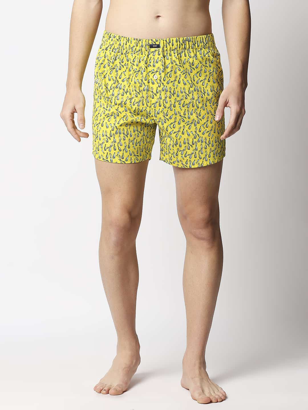 BASICS PRINTED PURE COTTON BOXERS