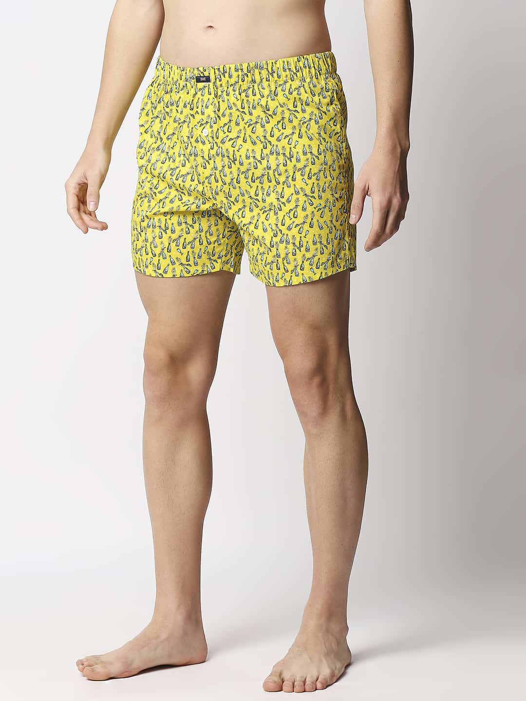 BASICS PRINTED PURE COTTON BOXERS