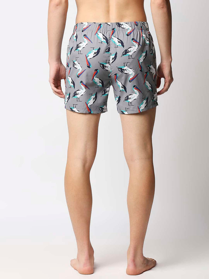 BASICS PRINTED PURE COTTON BOXERS