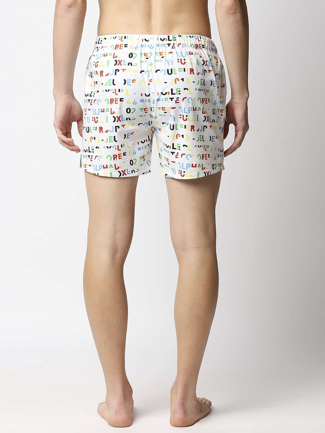 BASICS PRINTED PURE COTTON BOXERS