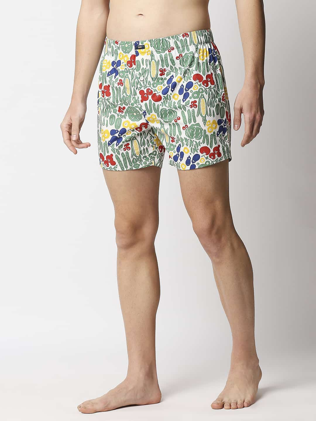 BASICS PRINTED PURE COTTON BOXERS