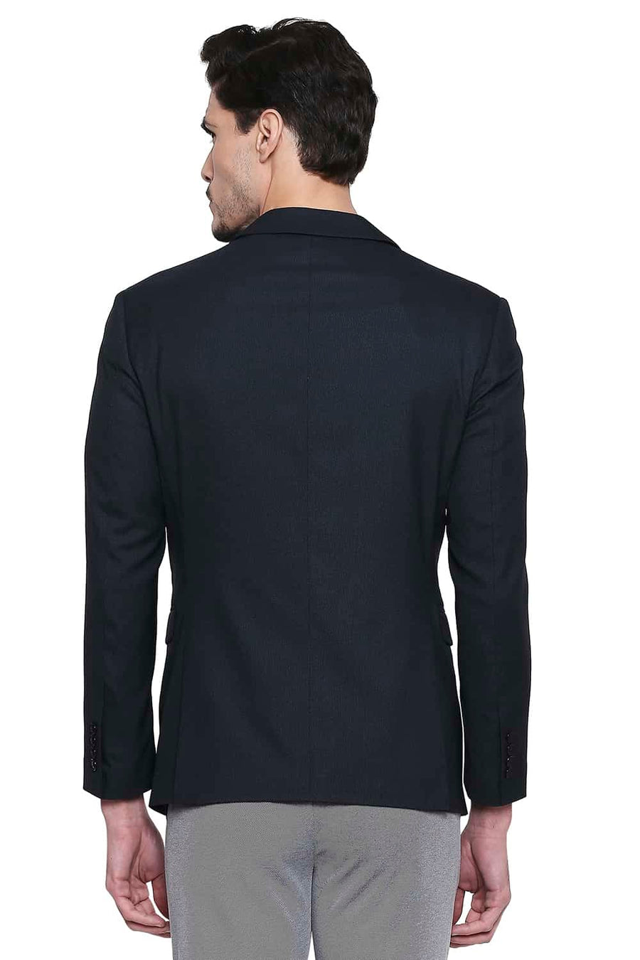 BASICS COMFORT FIT BLACK OLIVE 2 BUTTON STRETCH BLAZER