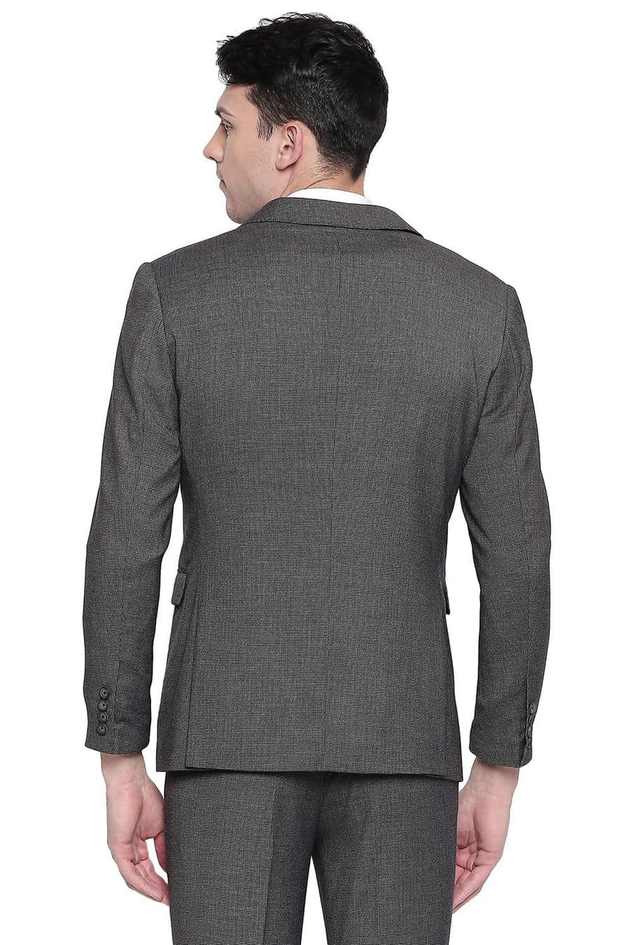 BASICS COMFORT FIT RAVEN 2 BUTTON STRETCH BLAZER