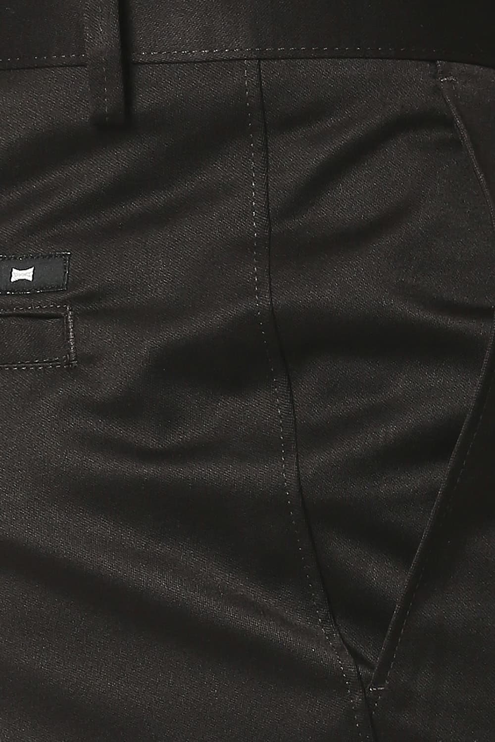 BASICS TAPERED FIT SATIN TROUSERS