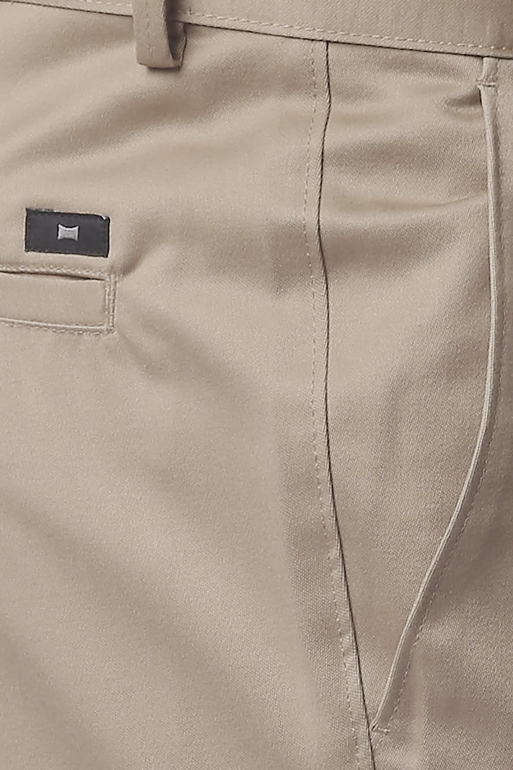 BASICS TAPERED FIT SATIN TROUSERS