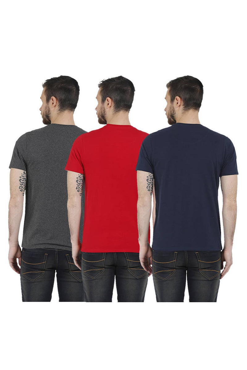 BASICS CREW NECK MUSCLE FIT HALF SLEEVES TEES