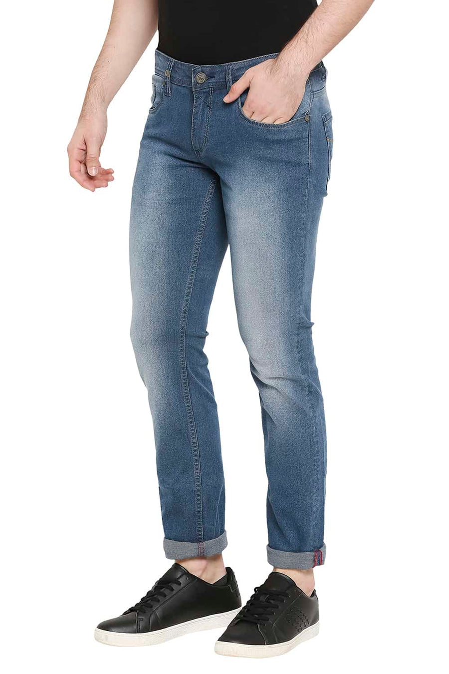 BASICS TORQUE FIT MOONLIGHT BLUE STRETCH JEANS